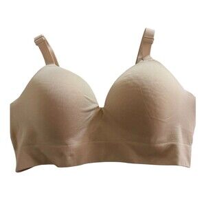 Truekind 10210 Beige Supportive Comfort Wireless Shaping Bra Sz Xl